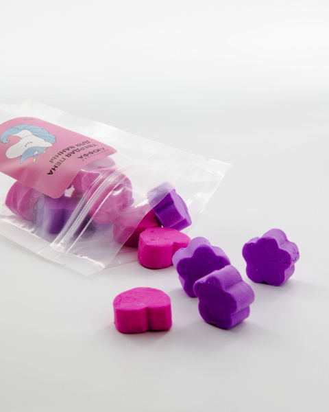 Люффа Твердая пена для ванны Розовая (80g)