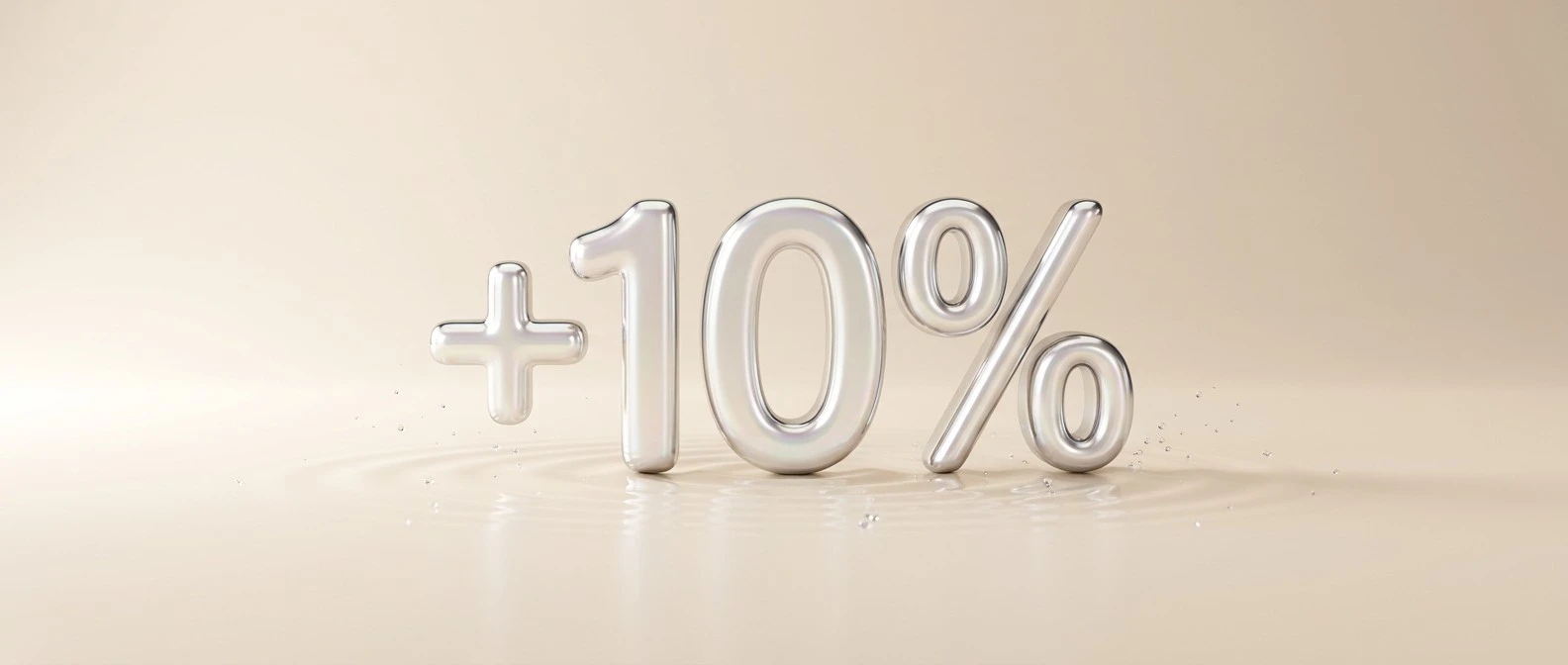 10% от стоимости каждого товара возвращаются бонусами 10% от стоимости каждого товара возвращаются бонусами