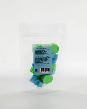 Люффа Твердая пена для ванны Голубая (80g)